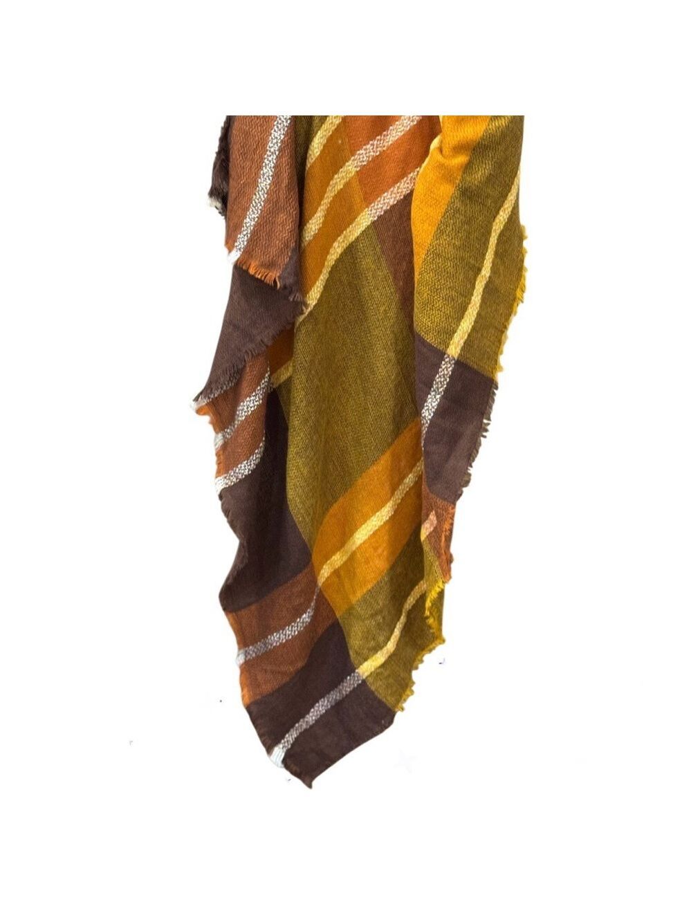 Oversized Plaid Blanket Scarf Shawl | Cozy & Stylish - Picture 4 of 15